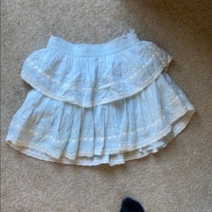 Loveshackfancy nwot ruffle mini skirt P